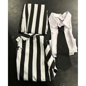 Beetlejuice Rubie's Men's Adult Standard 36-38 Halloween Costume EUC COMPLETE